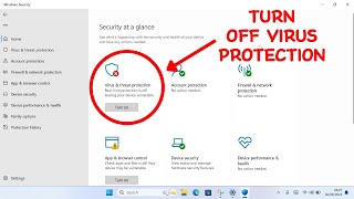 How to Turn Off Virus Protection in Windows 1011 [upl. by Jenesia]