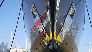 Perini Navi  60m SY Seven  Launch [upl. by Buehrer]