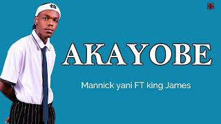 King James Ft Mannick Yani AKAYOBE Official Video Lyrics [upl. by Ayekel820]