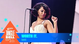 RAYE  Worth It Live at Capitals Jingle Bell Ball 2023  Capital [upl. by Eikkin]