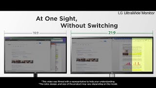 LG UltraWide™  Feature Introduction  2560x1080 UltraWide Full HD Resolution  LG [upl. by Aiciram]