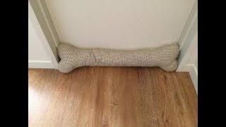 DIY Door Draft Stopper  Tutorial [upl. by Nodle603]