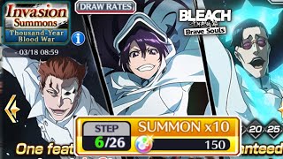 Thousand Year Blood War Invasion Summons  Bleach Brave Souls [upl. by Onofredo]