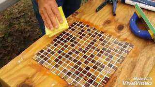 How to grout amp pre grout with silicone rubber [upl. by Aihsot]