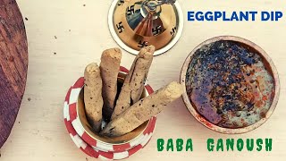 Eggplant dip  Baigan ki chutney Baba ganoush recipe in indian airfryer [upl. by Nylaf]