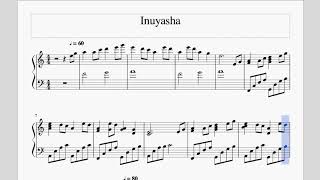 Inuyasha Mix  Piano Sheet Music easy [upl. by Sofer903]