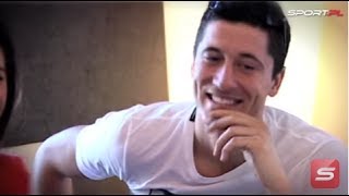 Robert Lewandowski jego narzeczona karate i hit na Euro [upl. by Ruff]