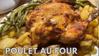 Poulet rôti avec pommes de terre et haricots verts recette rapide en kabyle [upl. by Borroff763]