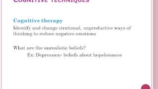 psychological therapies [upl. by Ihpen]