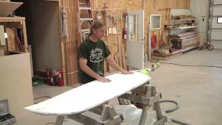 Rebuilding A Foam Cored Rudder Part 4 Fairing With Pettit EZFair [upl. by Airotel]