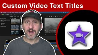 Create Custom Video Text Captions For iMovie With Keynote [upl. by Nedra]