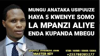 MUNGU ANATAKA USIPUUZE HAYA 5 KWENYE SOMO LA MPANZI ALIYE ENDA KUPANDA MBEGU [upl. by Hasila]