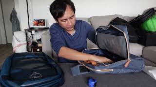 Nordace Siena backpack overview  comparison w Osprey Transporter [upl. by Narra]