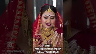 Bridal Makeup Visage Janpath bridalmakeup bhubaneswar airbrushmakeup hairstyle beauty [upl. by Natalee921]