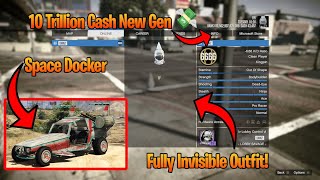 Ultra Rare Fully Invisible with Space Docker and 105 Trillion Cash Modded Account in GTA 5 Online [upl. by Geof]