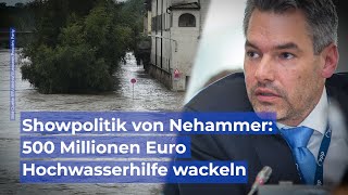 Showpolitik 500 Millionen Euro Hochwasserhilfe wackeln [upl. by Akemyt818]