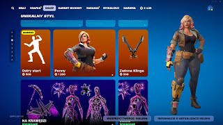 SKLEP FORTNITE 29092024 NOWA EMOTKA OSTRY START SIATKA LEELA BALVIN PIEKIELNY SZKIELET [upl. by Fitton]