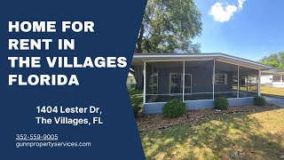 2 Bedrooms 2 Bathrooms Home for Rent in The Villages FL  1404 Lester Dr [upl. by Anassor]