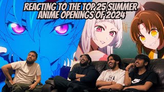 Reacting To The Top 25 Summer Anime Openings Of 2024  TMC [upl. by Krys192]