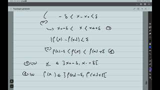 Topologie générale  Continuité dune fonction  Introduction et motivation  Partie 1 [upl. by Huxley]