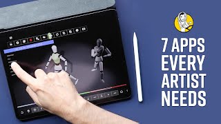 7 iPad Apps Every Artist Needs that are not drawing apps [upl. by Ettenrahc473]