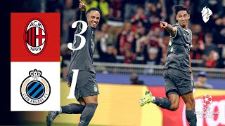 Pulisic and a Reijnders brace for the win  AC Milan 31 Club Brugge  Highlights ChampionsLeague [upl. by Aronos]