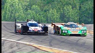 Porsche 919 EVO vs Mazda 787B  Spa [upl. by Lanor]