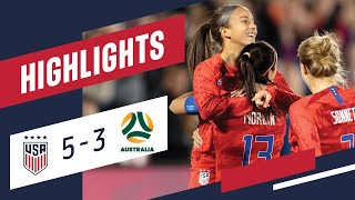 USA 53 AUSTRALIA Highlights  Apr 4 2019  Commerce City CO  Dicks Sporting Goods Park [upl. by Rosse]