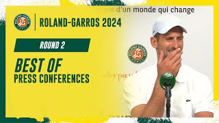 Best of press conferences Round 2  RolandGarros 2024 [upl. by Tuchman]