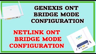 Genexis modem bridge mode configurationNetlink bridge mode configuratin FTTH Modem bridge config👍 [upl. by Alcina]