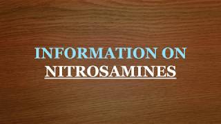 Current regulatory requirements on Nitrosamine impurities [upl. by Woothen]