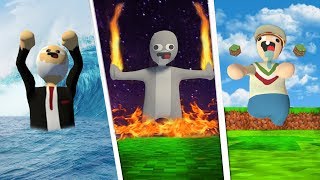 👉 ¡GANAMOS SUPER PODERES EN EL MUNDO DE LA PLASTILINA 😱 AGUA FUEGO TIERRA [upl. by Anuahsar726]