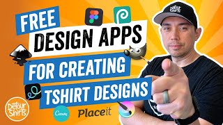 FREE TShirt Design Apps To Create Profitable Designs Start Your Print on Demand business for FREE [upl. by Girhiny]