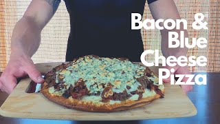 Burger Pizza Recipes Bacon Blue Cheese Burger [upl. by Descombes]