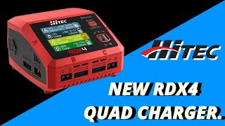 NEW HITEC RDX4 QUAD CHARGER UNBOXING AND TESTING [upl. by Hemetaf]