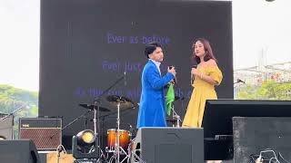 BEAUTY AND THE BEAST KARAOKE CHALLENGE 2024  TRISHA REMBULAT amp HARVEY VILLAREAL [upl. by Gillman]