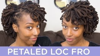 Loc Hairstyle Tutorial Petaled Loc Fro [upl. by Rol16]