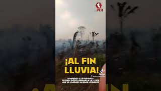 ¡EMOTIVO  Bomberos que apagaban incendios forestales lloran por la llegada de lluvias [upl. by Placia]