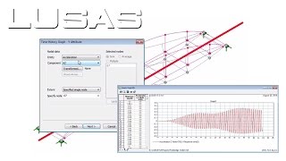 Modelling footbridge dynamics with LUSAS Part 3  loading assessment [upl. by Studnia]