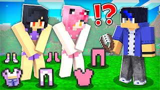 EIN PRANKED APHMAU and KC with Shears  Funny Story in Minecraft [upl. by Nira]