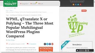 WPML qTranslate X และ Polylang ใช้อะไรดี [upl. by Yeorgi]