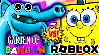 Coach Pickles ESCAPA de BOB ESPONJA y CALAMARDO en Roblox  Garten of Banban 6  Juegos y Gameplays [upl. by Gnirol]