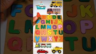 Learn Alphabet ABC Vehicles and Transportation abcd alphabet shorts [upl. by Reger]