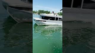 Breeze Pontoons  Harris Pontoon Boats pontoons boating lakehouse [upl. by Blunk]