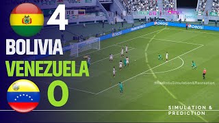 Bolivia 40 Venezuela  Resumen  Eliminatorias Sudamericanas 2024  SimulaciónRecreación eFootball [upl. by Nylanej]