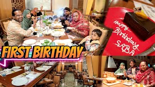 Happy Birthday Saba 🎂🎉 🎈  1St Celebration  Birthday Vlog 🎥 [upl. by Hamo]