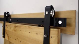 Soft Stop for Sliding Barn Doors  Demonstration [upl. by Airla]