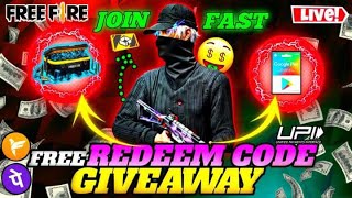 🔴FREE FIRE LIVE GIVEAWAY REDEEM CODE CUSTOM  FF LIVE GIVEAWAY DesiChora Gwkaran [upl. by Godbeare]