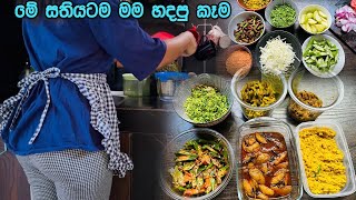 මාත් Meal Prep කරන්න පටන් ගත්තා 😋 සතියටම කෑම හදලත් ඉවරයි 🤩 Meal Preparation for week 👌 BandiFull [upl. by Esenwahs957]