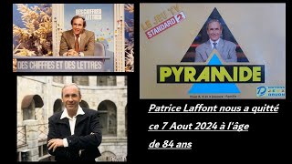 Hommage à Patrice Laffont💗 Parti vers dautres horizons ce 7082024 [upl. by Otho]